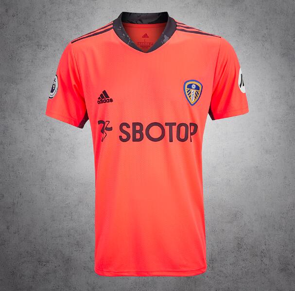 Leeds United FC Goalkeeper Orange Soccer Jersey Shirt 2020/21